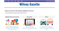 Desktop Screenshot of adbooker.witneygazette.co.uk